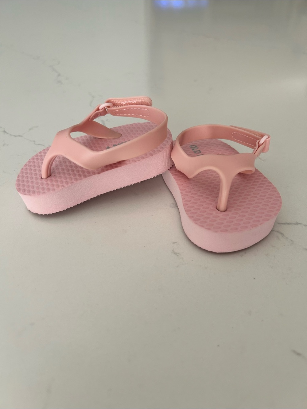 Baby Girl Pink Adjustable Strap Flip Flop Sandals